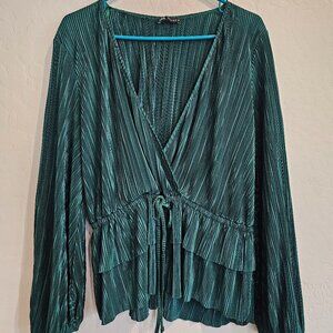 Zara Emerald Green Top